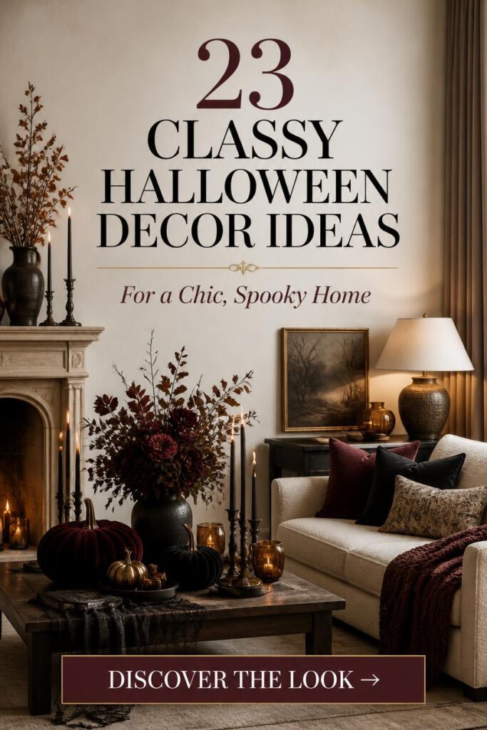 Classy Halloween Decor Ideas for a Chic Home